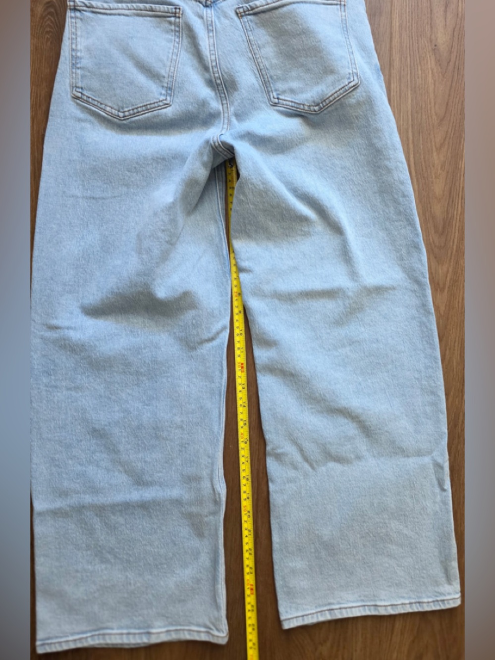 Quince Bella Stretch Relaxed Straight Jeans - 30, Cool Blue - Picture 6 of 6